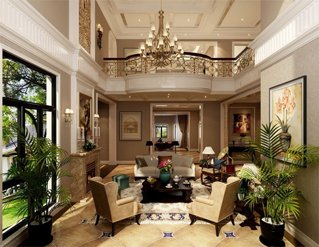 別墅客廳十大風格裝修效果圖 享受別樣奢華!_時尚_網